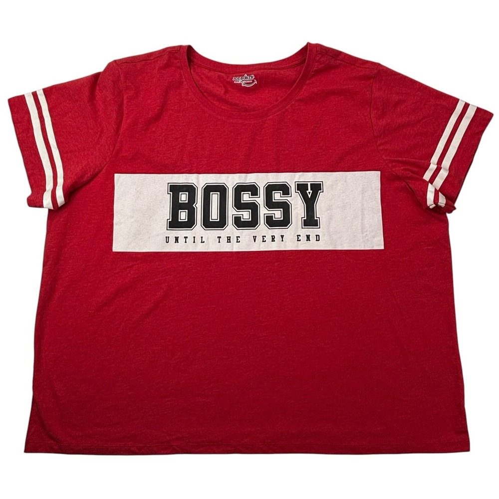 Joe‎ Boxer Womens Plus 3X Pajama T-Shirt Blouse "Bossy Until the Very End" NEW